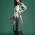 Green printed viscose rayon kurta trouser set