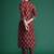 Orange printed pure cotton kurta trouser set