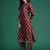 Orange printed pure cotton kurta trouser set
