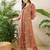 Brown embroidered silk kurta trouser set
