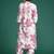 White printed pure cotton kurta trouser set