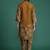 Mustard printed pure cotton kurta trouser set