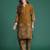 Mustard printed pure cotton kurta trouser set