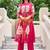 Pink printed pure cotton kurta trouser set