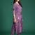 Burgundy embroidered pure cotton kurta trouser set