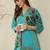 Multicolor printed pure cotton kurta trouser set