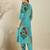 Multicolor printed pure cotton kurta trouser set