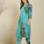 Multicolor printed pure cotton kurta trouser set