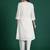 Off white printed pure cotton kurta trouser set