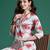 Grey printed pure cotton kurta trouser set