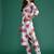 Grey printed pure cotton kurta trouser set