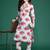 Grey printed pure cotton kurta trouser set