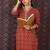 Red printed pure cotton kurta trouser set