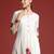 Off white printed pure cotton kurta trouser set
