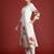 Off white printed pure cotton kurta trouser set