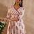 White printed pure cotton kurta trouser set