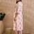 White printed pure cotton kurta trouser set