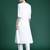 White embroidered pure cotton kurta trouser set