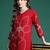 Maroon embroidered viscose rayon kurta trouser set