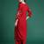 Maroon embroidered viscose rayon kurta trouser set