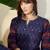 Blue printed pure cotton kurta trouser set