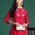 Pink embroidered pure cotton kurta trouser set