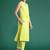 Green printed pure cotton kurta trouser set