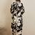 Black embroidered viscose rayon kurta trouser set