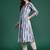 Blue printed pure cotton kurta trouser set