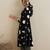 Black printed pure cotton kurta trouser set