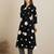 Black printed pure cotton kurta trouser set