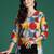 Multicolor printed pure cotton kurta trouser set
