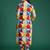 Multicolor printed pure cotton kurta trouser set