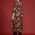 Black printed silk kurta trouser set