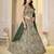 Green Brocade Zari Weaving lehenga choli set