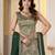 Green Brocade Zari Weaving lehenga choli set