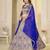 Royal Blue Brocade Zari Weaving lehenga choli set