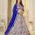 Royal Blue Brocade Zari Weaving lehenga choli set