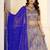 Royal Blue Brocade Zari Weaving lehenga choli set