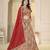 Red Brocade Zari Weaving lehenga choli set