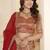 Red Brocade Zari Weaving lehenga choli set