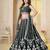 Green Georgette Embroidery, Sequins Work lehenga choli set