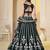 Green Georgette Embroidery, Sequins Work lehenga choli set