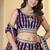Wine Georgette Embroidery, Sequins Work lehenga choli set