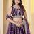 Wine Georgette Embroidery, Sequins Work lehenga choli set
