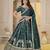 Dark Green Embroidery Zari, Sequins Work lehenga choli 
