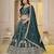 Dark Green Embroidery Zari, Sequins Work lehenga choli 