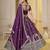 WINE Embroidery Zari, Sequins Work lehenga choli 