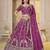 Pink Embroidery Zari, Sequins Work lehenga choli 