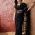 Black embroidered  sarees